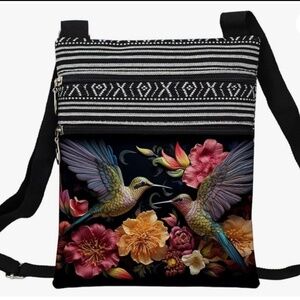NWT Floral Hummingbird Bag
